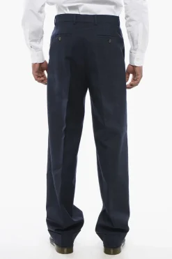 Pantaloni 4 Tasche in Lana Jacquard Motivo Monogram Ton sur Ton>Gucci Sale