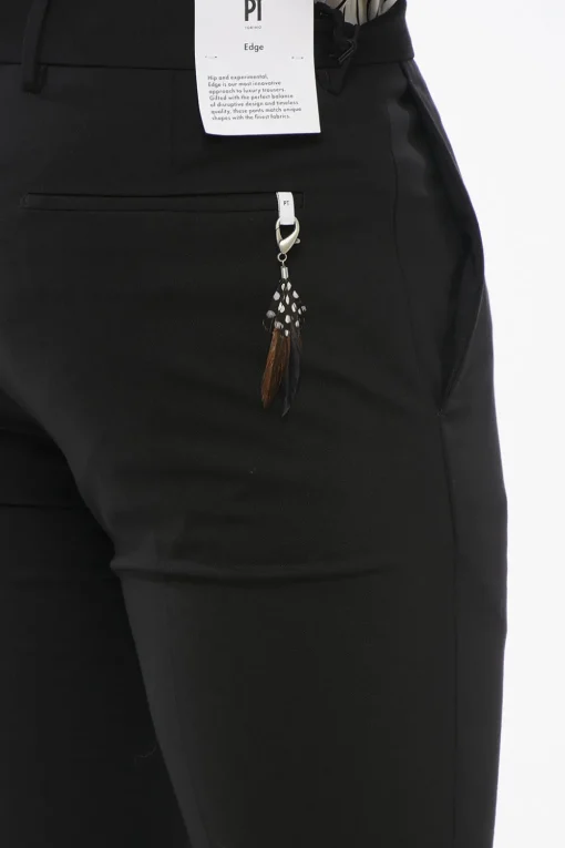 Online Pantaloni 4 Tasche in Lana Vergine Stretch Uomo Pantaloni