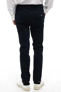Discount Pantaloni 4 Tasche in Misto Cotone con Passanti Uomo Pantaloni