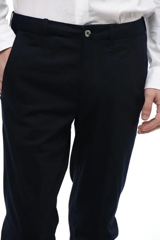 Discount Pantaloni 4 Tasche in Misto Cotone con Passanti Uomo Pantaloni