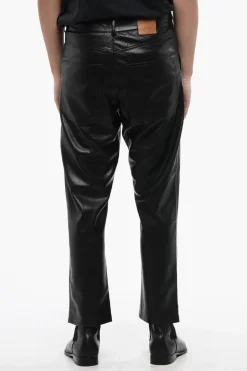 Pantaloni 5 Tasche JASPER in Pelle Vegan>Nanushka Hot
