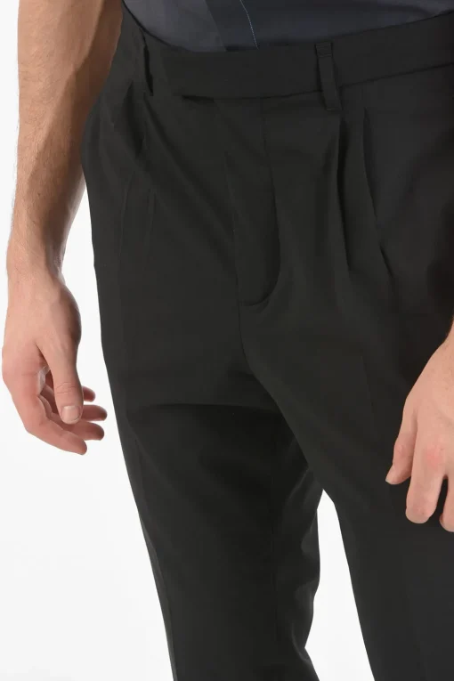 Sale Pantaloni a 2 Pinces LOOSE TAPERED FIT a Vita Bassa Uomo Pantaloni