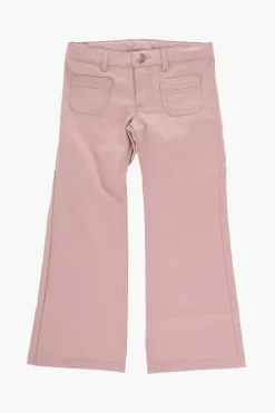 Pantaloni a 4 Tasche in Cotone con 1 Bottoni>Bonpoint Fashion