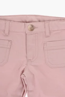 Pantaloni a 4 Tasche in Cotone con 1 Bottoni>Bonpoint Fashion