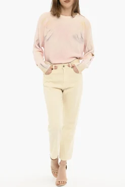 Pantaloni a 5 Tasche in Twill di Cotone></noscript>Woolrich New
