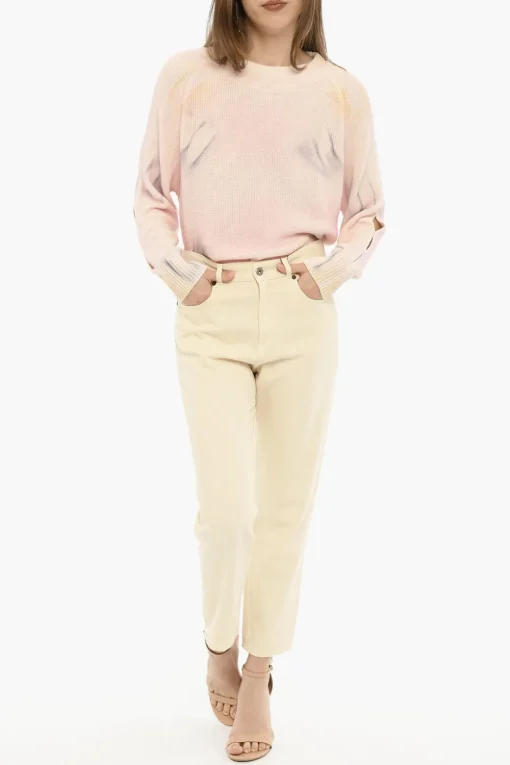 Pantaloni a 5 Tasche in Twill di Cotone>Woolrich New