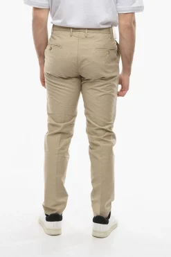 New Pantaloni a Doppia Pince ROPPONGI in Tinta Unita Uomo Pantaloni