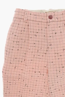 Online Pantaloni A Doppia Pinces in Lana e Nylon Abbigliamento