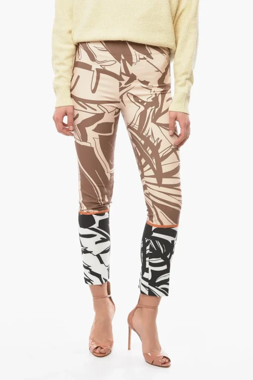 Sale Pantaloni a Fantasia cpn Zip Laterale Donna Pantaloni