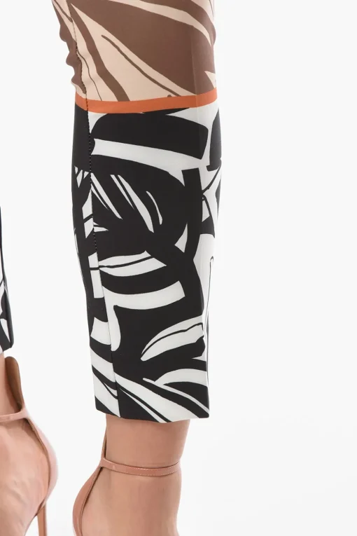 Sale Pantaloni a Fantasia cpn Zip Laterale Donna Pantaloni