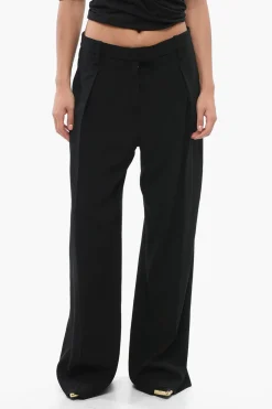 New Pantaloni a Gamba Ampia Donna Pantaloni