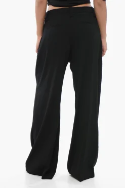 New Pantaloni a Gamba Ampia Donna Pantaloni