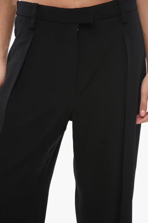 New Pantaloni a Gamba Ampia Donna Pantaloni