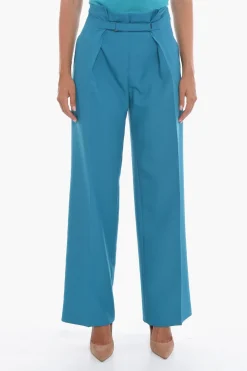 Pantaloni a Gamba Ampia con Chiusura in Velcro>Super Blond Hot