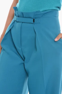 Fashion Pantaloni a Gamba Ampia con Pinces Donna Pantaloni