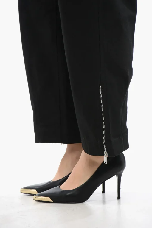 Discount Pantaloni a Gamba Ampia con Cintura Donna Pantaloni
