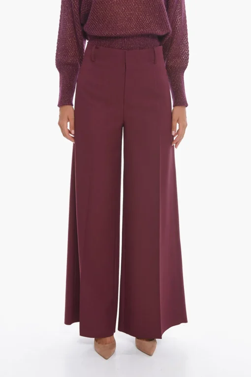 Pantaloni a Palazzo con Pince Frontale>Super Blond Fashion