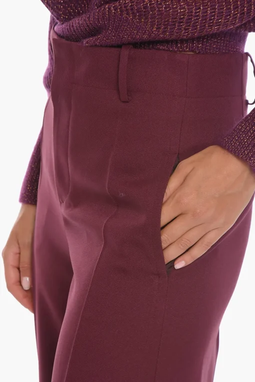Pantaloni a Palazzo con Pince Frontale>Super Blond Fashion
