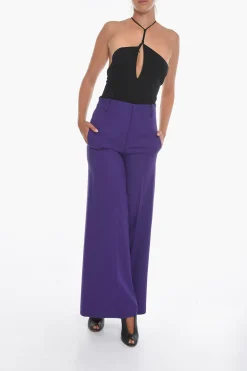 Best Pantaloni a Palazzo con Pince Frontale Donna Pantaloni