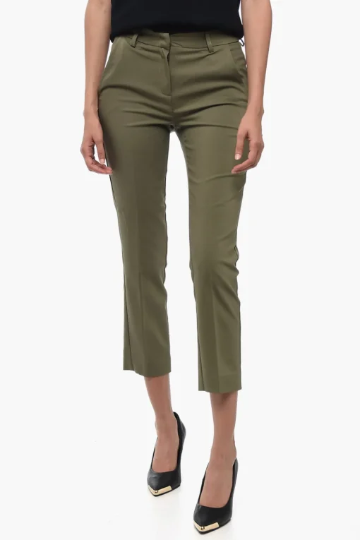 Best Pantaloni a Sigaretta con Pince Frontali Donna Pantaloni