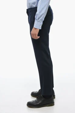 Sale Pantaloni a Sigaretta con Pince Frontali Uomo Pantaloni