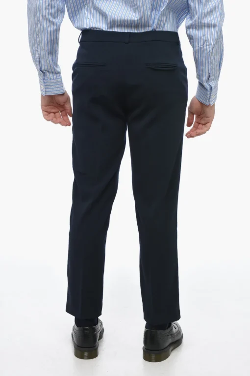 Sale Pantaloni a Sigaretta con Pince Frontali Uomo Pantaloni
