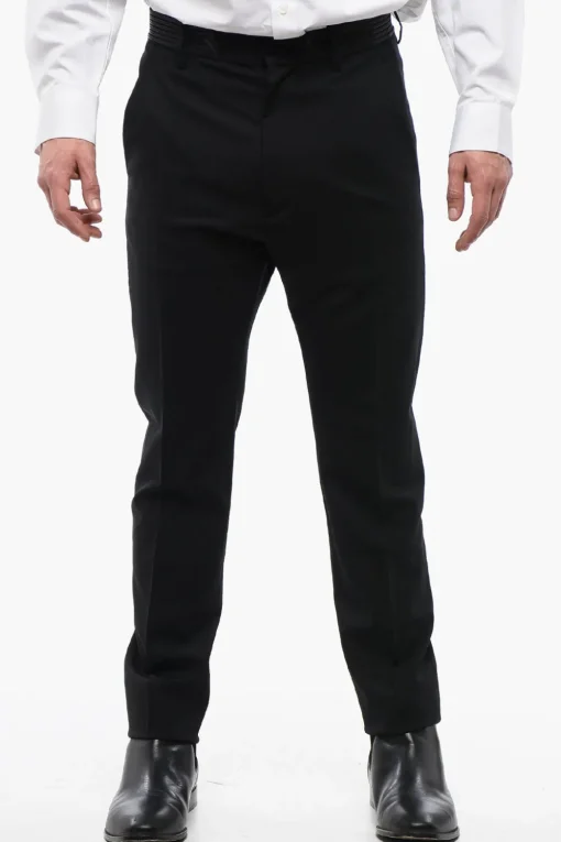 Pantaloni a Sigaretta con Dettaglio a Righe>Dsquared2 Fashion