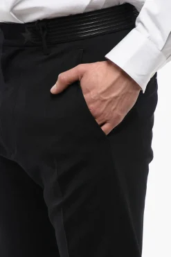 Pantaloni a Sigaretta con Dettaglio a Righe></noscript>Dsquared2 Fashion