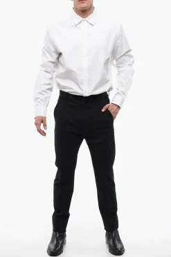 Pantaloni a Sigaretta con Dettaglio a Righe></noscript>Dsquared2 Fashion