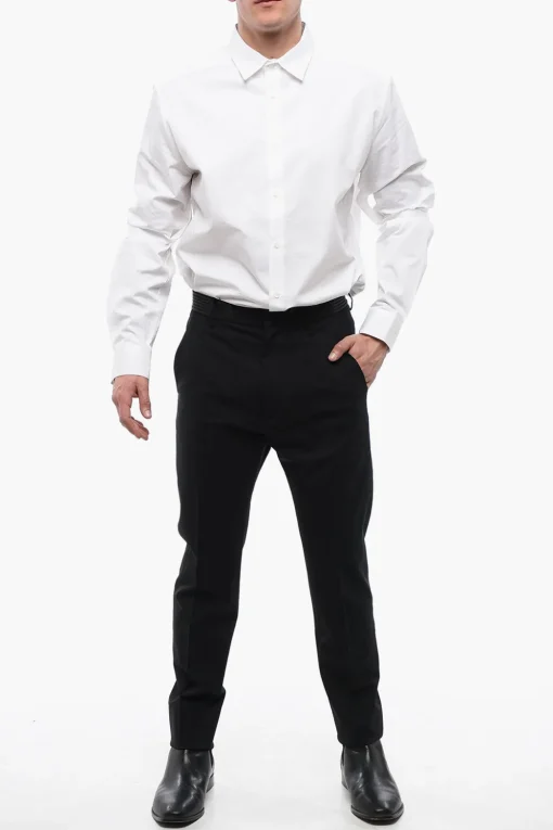 Pantaloni a Sigaretta con Dettaglio a Righe>Dsquared2 Fashion