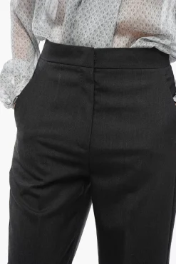Pantaloni a Una Pince con Motivo Hopsack></noscript>Chloe New