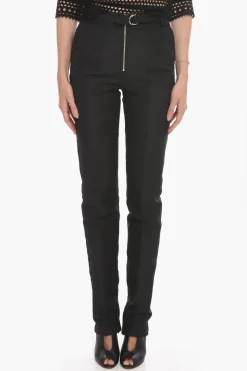 Discount Pantaloni a Una Pince con Fibbia a Doppio Anello Donna Pantaloni