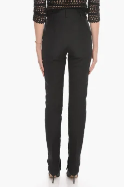 Discount Pantaloni a Una Pince con Fibbia a Doppio Anello Donna Pantaloni