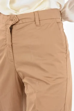 Online Pantaloni a Vita Alta ad Orlo con Risvolto Donna Pantaloni