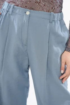 Best Pantaloni a Vita Alta con Dettagli Plissettati Donna Pantaloni