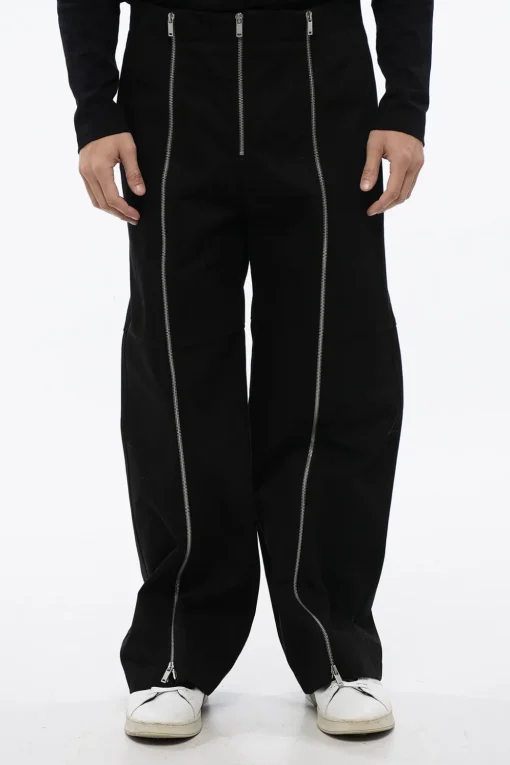 Pantaloni A Vita Alta Con Zip>Jil Sander New