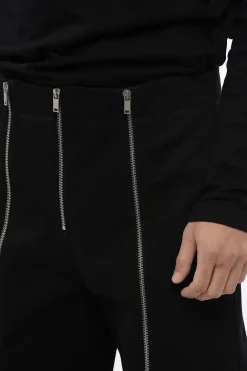 Pantaloni A Vita Alta Con Zip></noscript>Jil Sander New