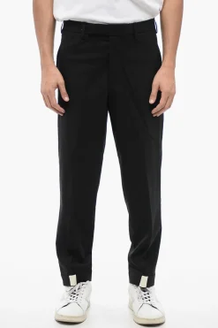 Pantaloni a Vita Bassa PRIEST COLLAR in Misto Lana>Neil Barrett Sale