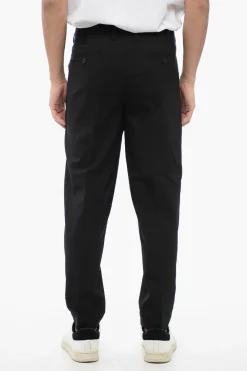 Pantaloni a Vita Bassa PRIEST COLLAR in Misto Lana></noscript>Neil Barrett Sale