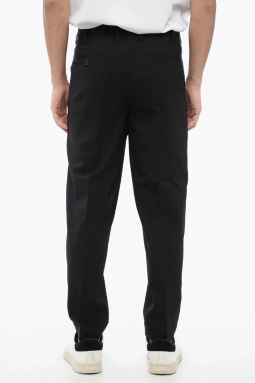 Pantaloni a Vita Bassa PRIEST COLLAR in Misto Lana>Neil Barrett Sale