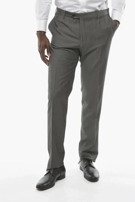 Discount Pantaloni ACADEMY in Lana Vergine Uomo Pantaloni
