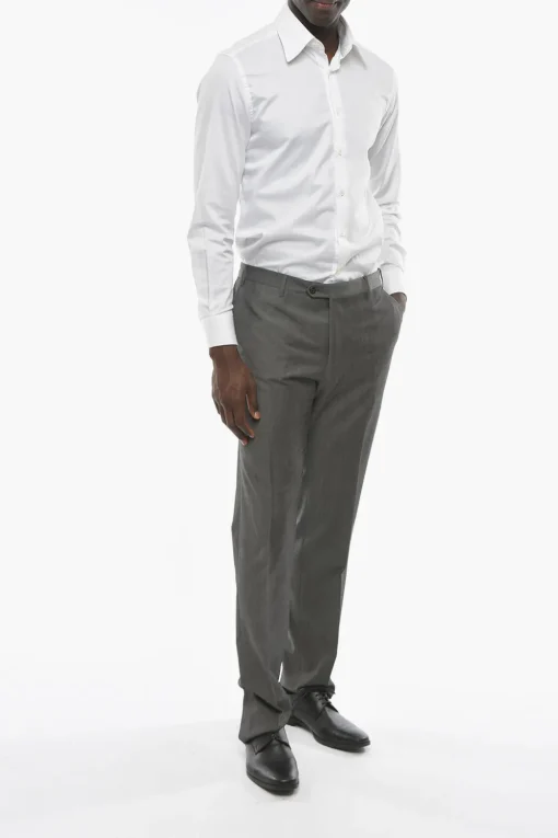 Discount Pantaloni ACADEMY in Lana Vergine Uomo Pantaloni
