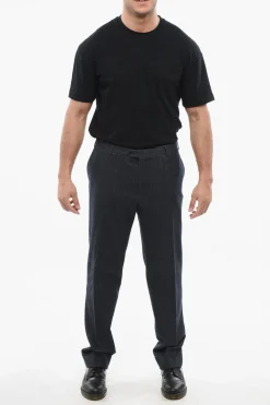 Pantaloni ACADEMY in Misto Lana Herringbone></noscript>Corneliani Sale