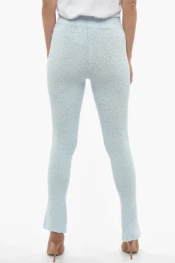 Pantaloni ALICIANA Svasati in Cotone Spugnato con Spacco alla Caviglia>Rotate Fashion