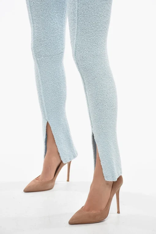 Pantaloni ALICIANA Svasati in Cotone Spugnato con Spacco alla Caviglia>Rotate Fashion