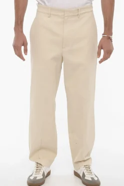 Pantaloni Baggy Fit E-MOTION In Twill Di Cotone>Department 5 Fashion