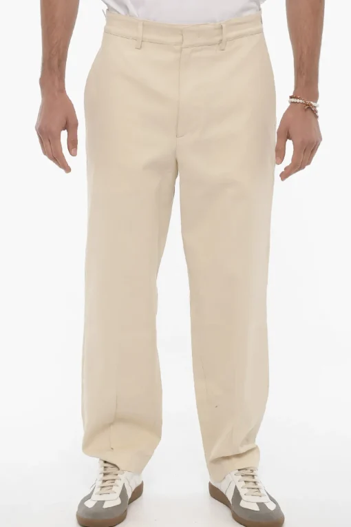 Pantaloni Baggy Fit E-MOTION In Twill Di Cotone>Department 5 Fashion