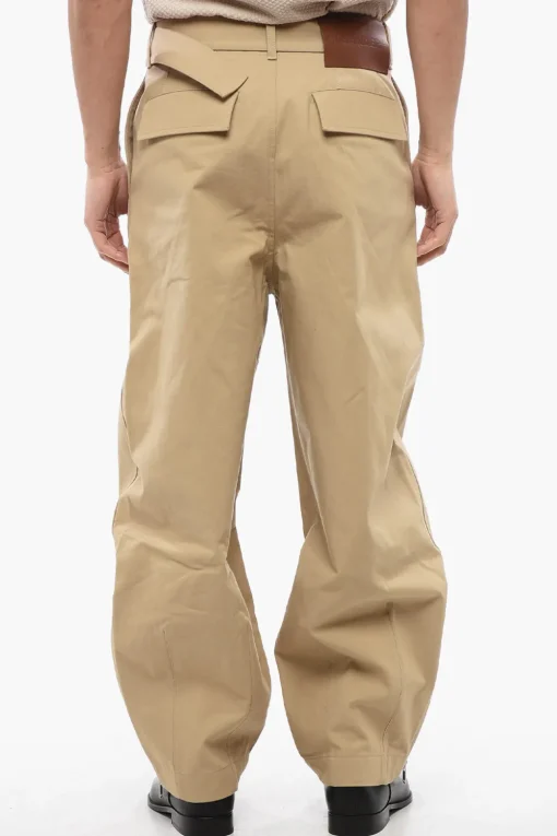 Pantaloni Baggy Fit in Cotone a 2 Pinces>Jil Sander Fashion