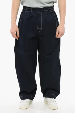 Best Pantaloni Baggy in Nylon Tech con Cuciture a Vista Uomo Pantaloni