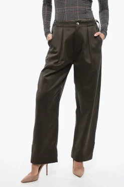 Pantaloni Balloon-Fit a Due Pinces con Martingala>Burberry Discount